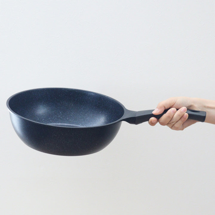 いため鍋28cmIH対応軽量ダイヤモンドマーブルコーティング深型フライパン