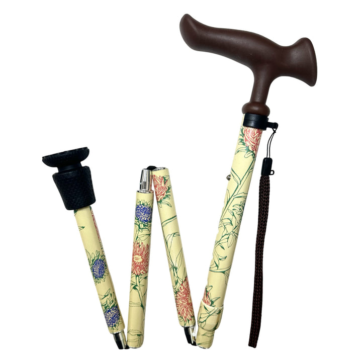 杖折りたたみ5段階調節デザイナーズアートステッキおしゃれ
