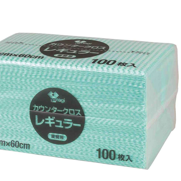 カウンタークロスレギュラーグリーン100枚入り業務用