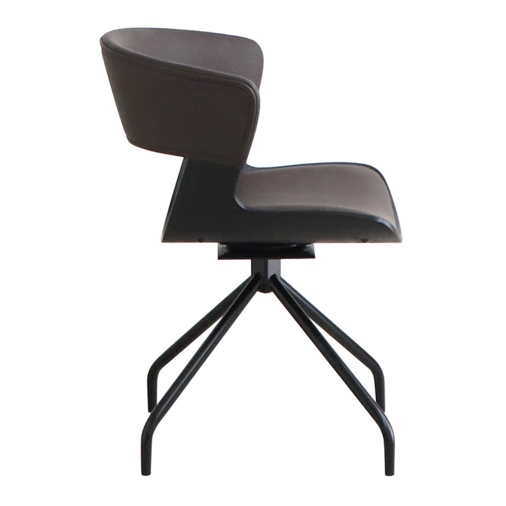 ダイニングチェア座面高43cm回転ラウンドチェアルシア