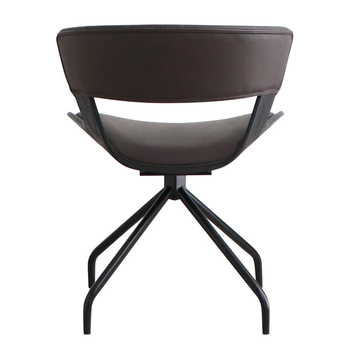 ダイニングチェア座面高43cm回転ラウンドチェアルシア