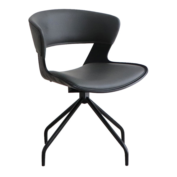 ダイニングチェア座面高43cm回転ラウンドチェアルシア