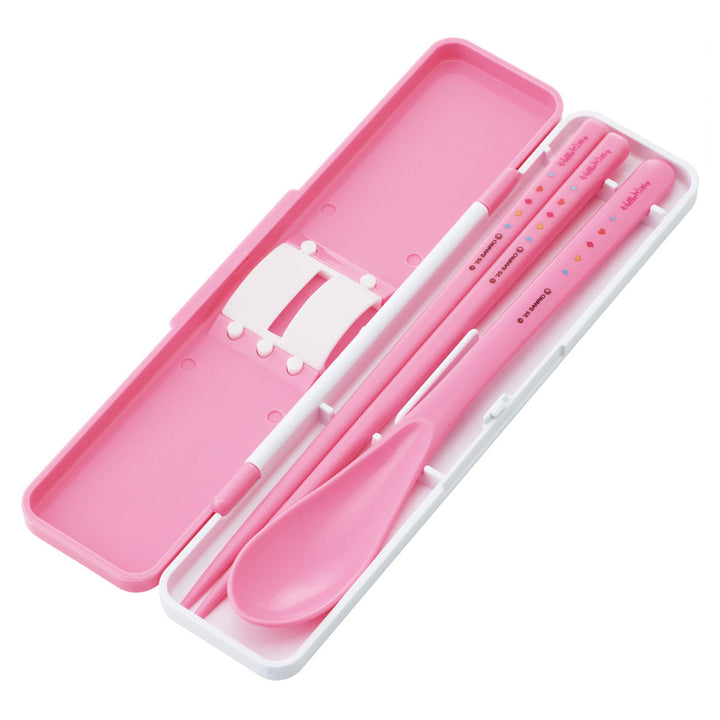 抗菌コンビセットキティカオハナ音の鳴らないお箸スプーン