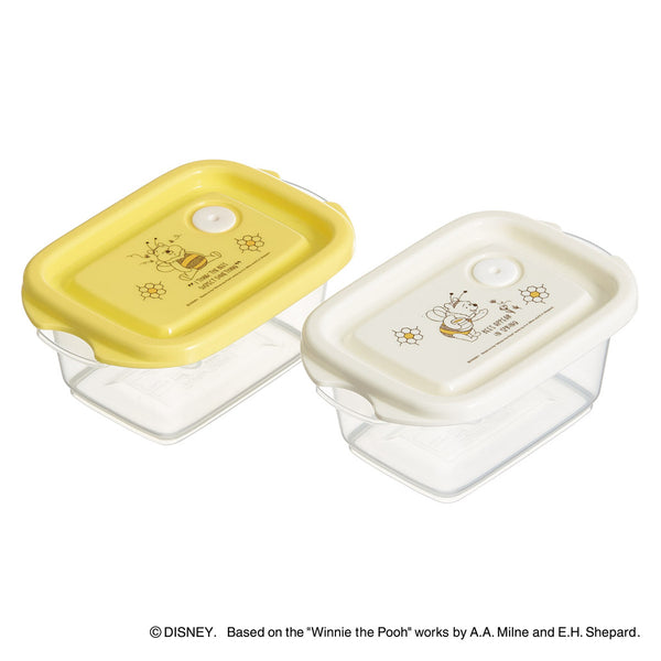 弁当箱2個入240ml抗菌シールボックス2Pくまのプーさん