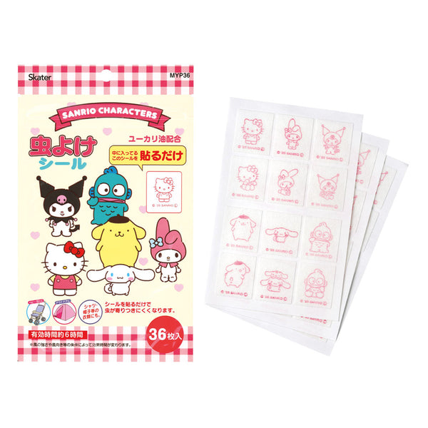 虫除けシール36枚入サンリオキャラクター