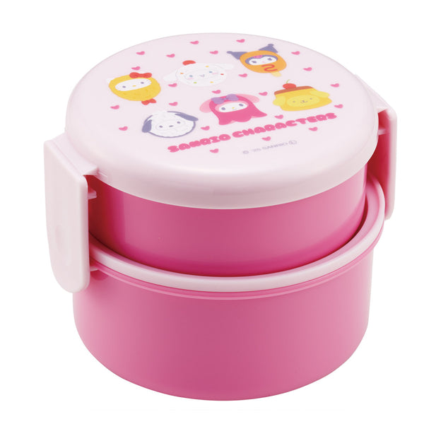弁当箱2段500ml抗菌丸型ランチBOX2段サンリオキャラクターズなりきり食べ物