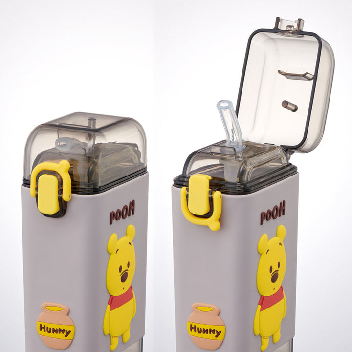 水筒450mlスクエアストローボトルMくまのプーさん