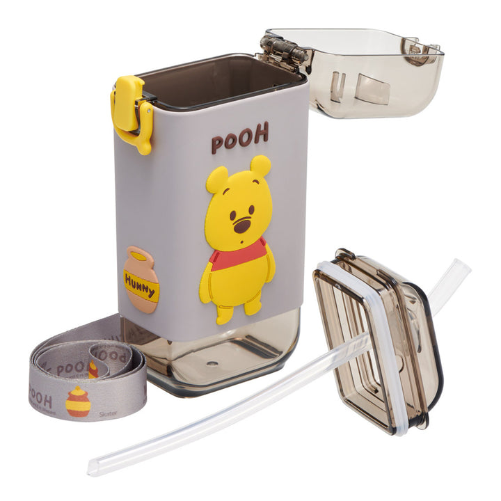 水筒450mlスクエアストローボトルMくまのプーさん