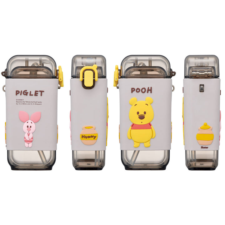 水筒450mlスクエアストローボトルMくまのプーさん