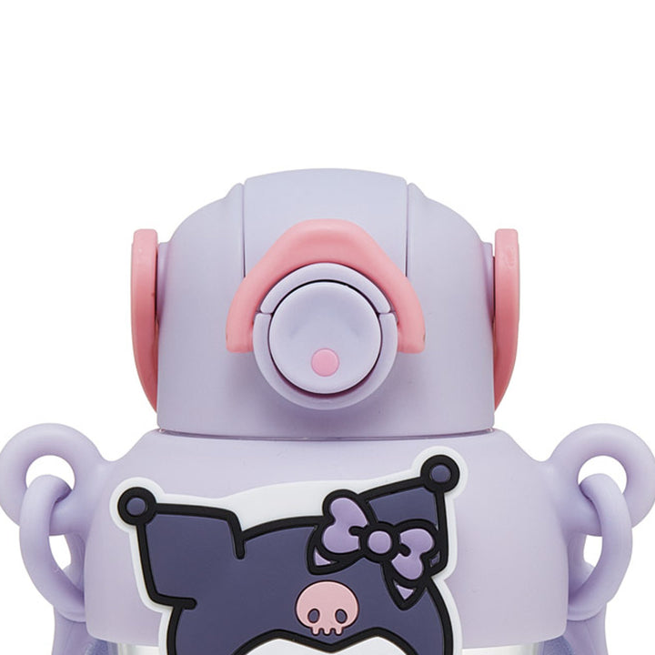 水筒650mlラバーマスコット付ストローボトルクロミ大好きな日々