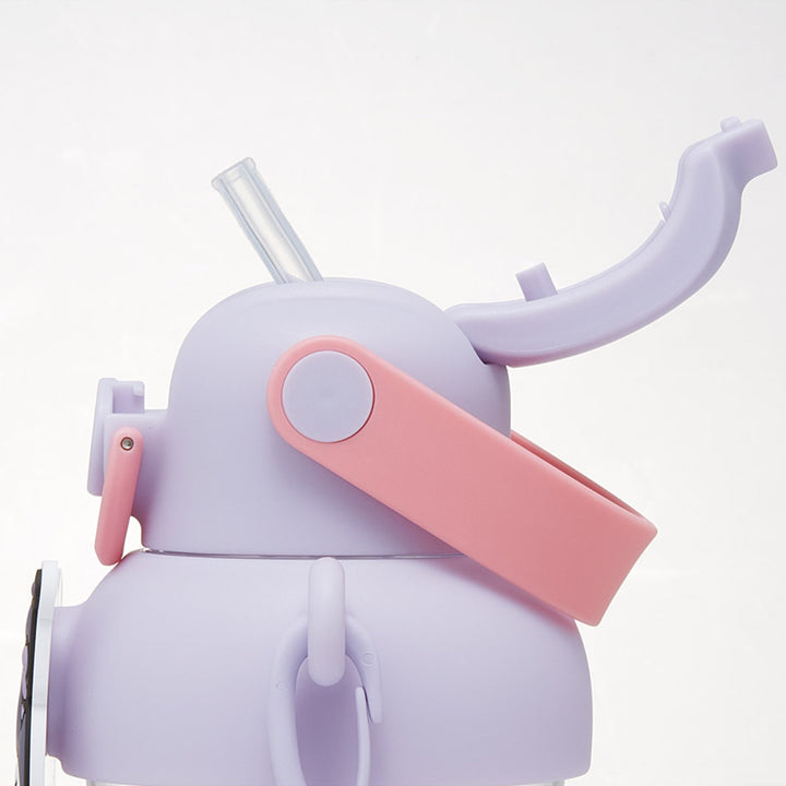 水筒650mlラバーマスコット付ストローボトルクロミ大好きな日々