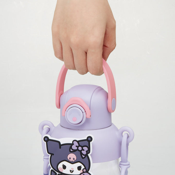 水筒650mlラバーマスコット付ストローボトルクロミ大好きな日々