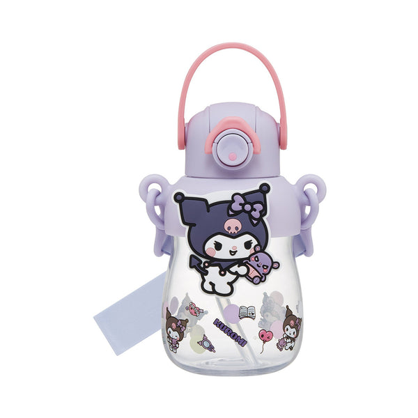 水筒650mlラバーマスコット付ストローボトルクロミ大好きな日々