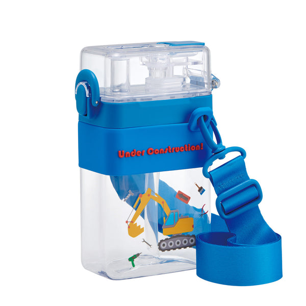 水筒600mlスクエア2WAYボトルはたらくクルマ