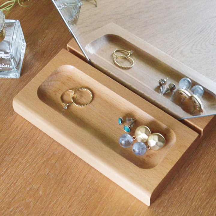 スタンドミラーモーメント木製スタンド付き掛け置き兼用