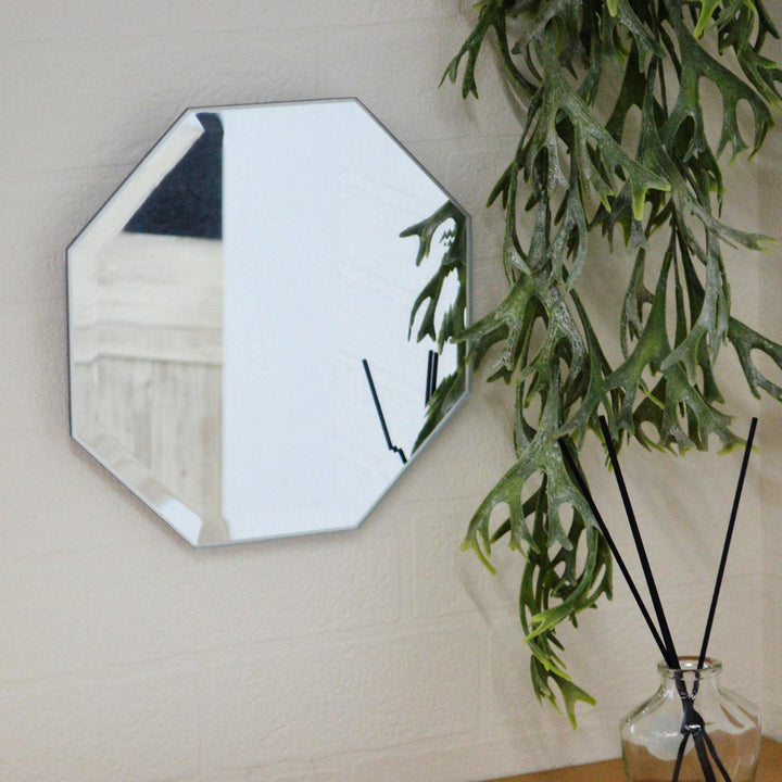 スタンドミラーモーメント木製スタンド付き掛け置き兼用