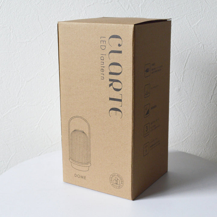 テーブルライトガラス製無段階調光充電式クラルテドームLEDランタン