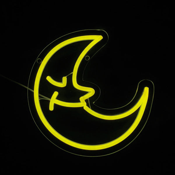 サインライトLEDSleepyCrescentネオニーサインライトSLOWER