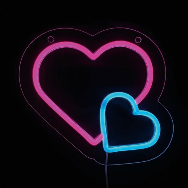 サインライトLEDHeartsネオニーサインライトSLOWER