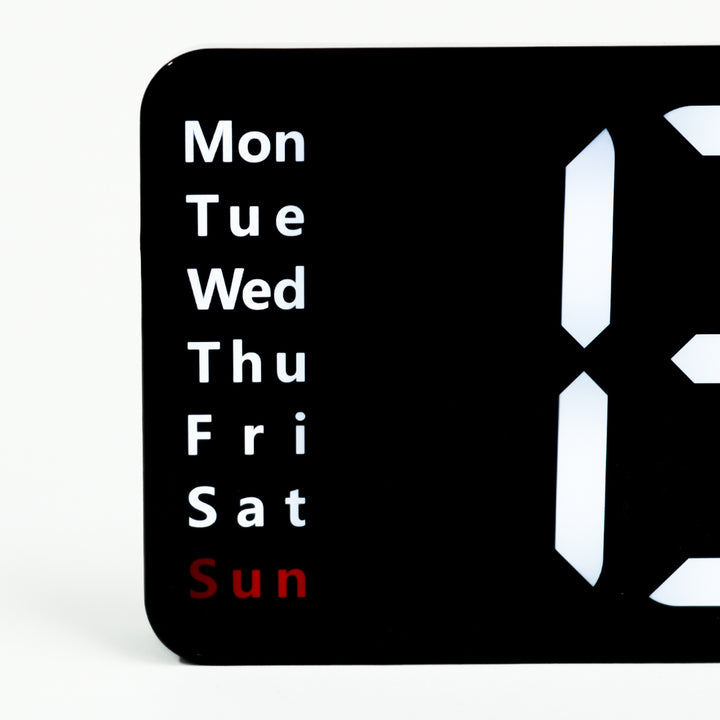 置き時計LEDデジタル時計リモコン付き置き掛け兼用SLOWERリコ