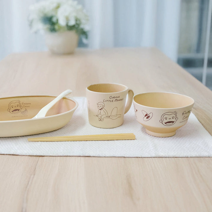 マグカップおさるのジョージCG抗菌塗マグベージュ