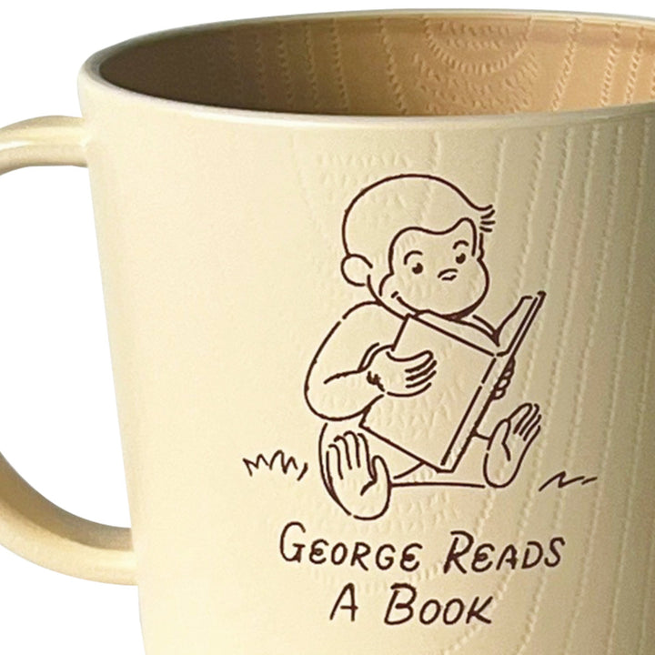 マグカップおさるのジョージCG抗菌塗マグベージュ