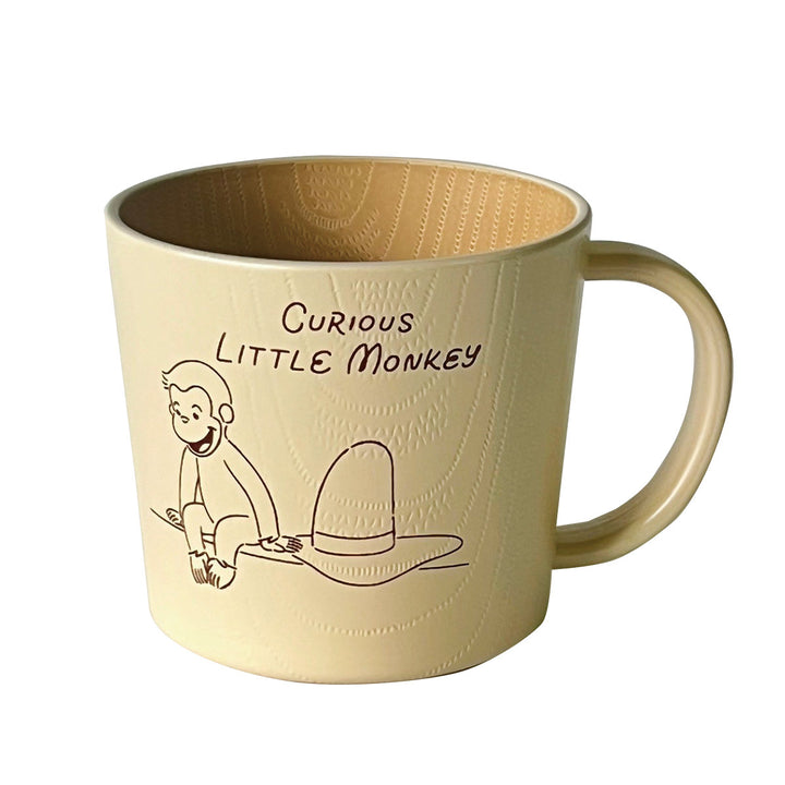 マグカップおさるのジョージCG抗菌塗マグベージュ