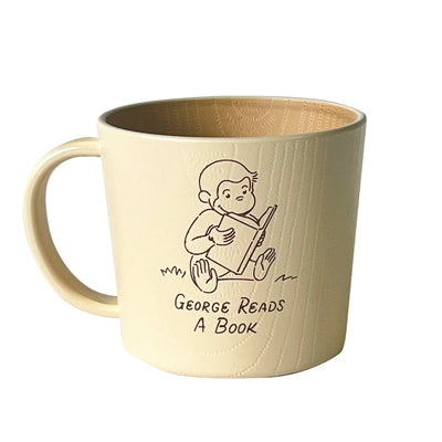 マグカップ おさるのジョージ CG 抗菌 塗 マグ ベージュ