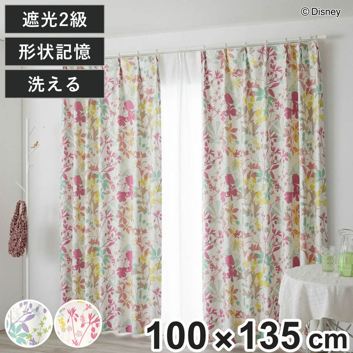 ドレープカーテンミッキーカーニバル100×135cmスミノエ