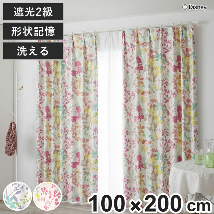 ドレープカーテンミッキーカーニバル100×200cmスミノエライ