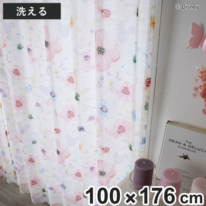 ボイルカーテンDisneyディズニーミッキーアロマ100×176cm