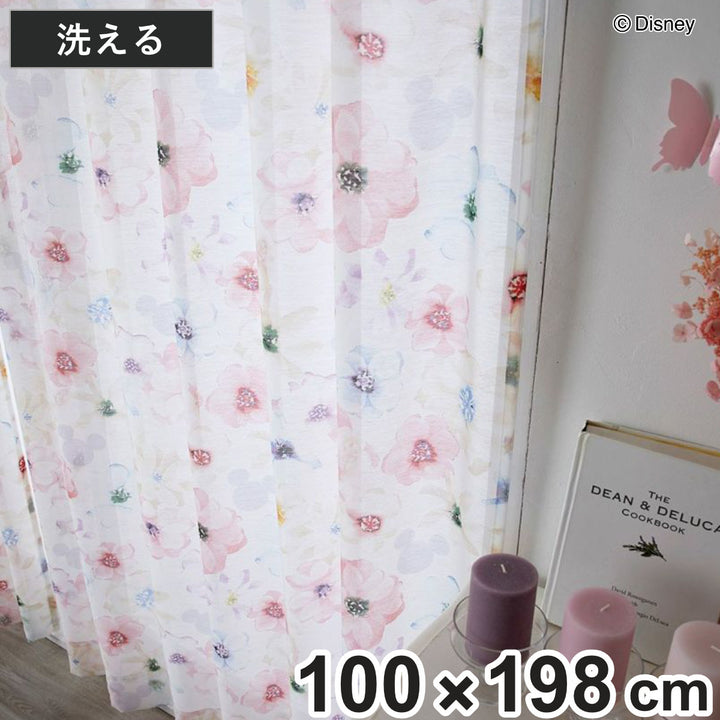 ボイルカーテンDisneyディズニーミッキーアロマ100×198cm