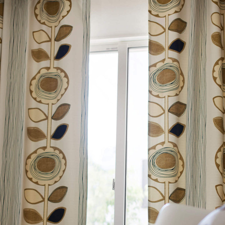 カーテン遮光2級サンフラワー100×135cmウォッシャブルスミノエ