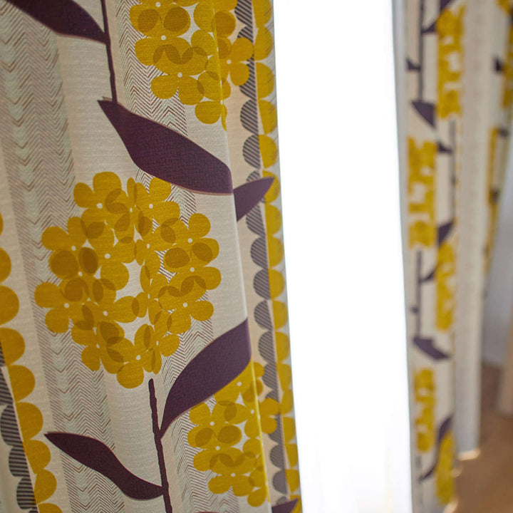 カーテン遮光2級ケイランサス100×135cmウォッシャブルスミノエ