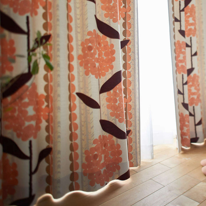 カーテン遮光2級ケイランサス100×135cmウォッシャブルスミノエ