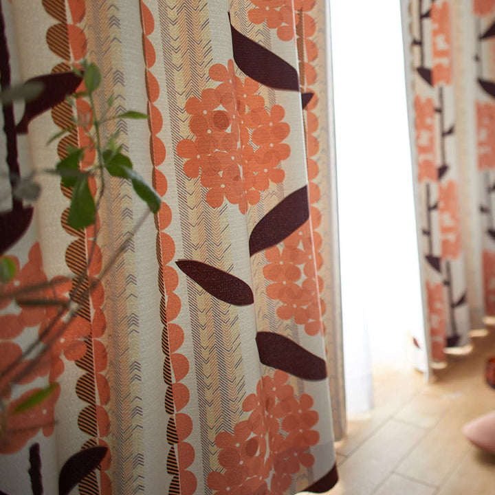 カーテン遮光2級ケイランサス100×135cmウォッシャブルスミノエ