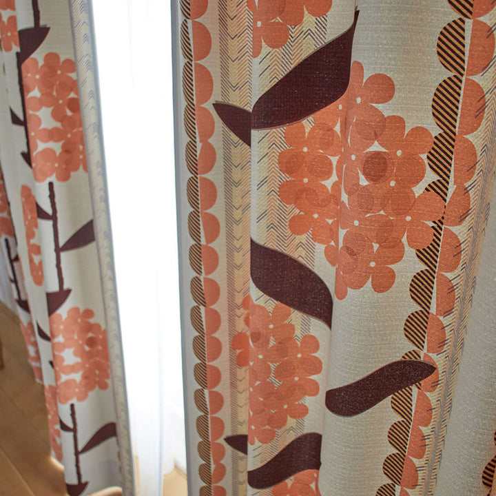 カーテン遮光2級ケイランサス100×200cmウォッシャブルスミノエ