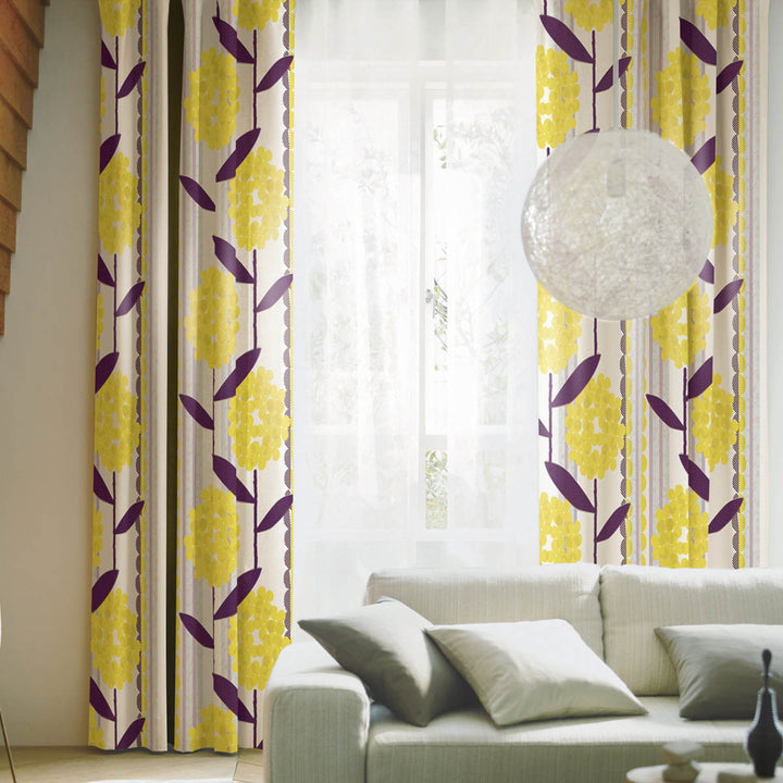 カーテン遮光2級ケイランサス100×200cmウォッシャブルスミノエ