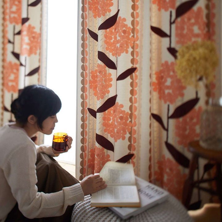 カーテン遮光2級ケイランサス100×200cmウォッシャブルスミノエ