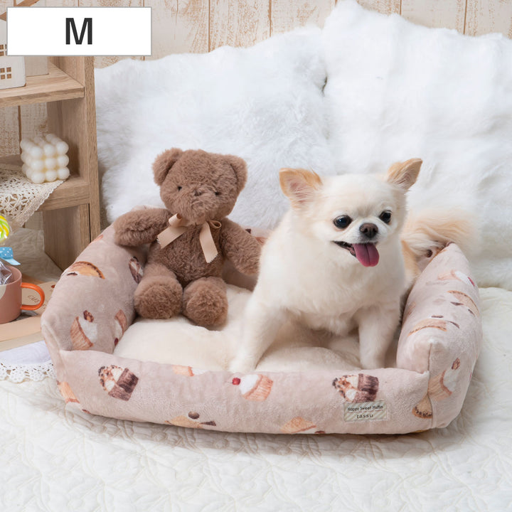 ペットベッドスクエアベッドMスイートマフィン
