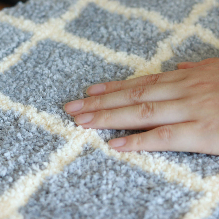 チェアパッドキャンパスタフトチェアパッドウェーブ洗える