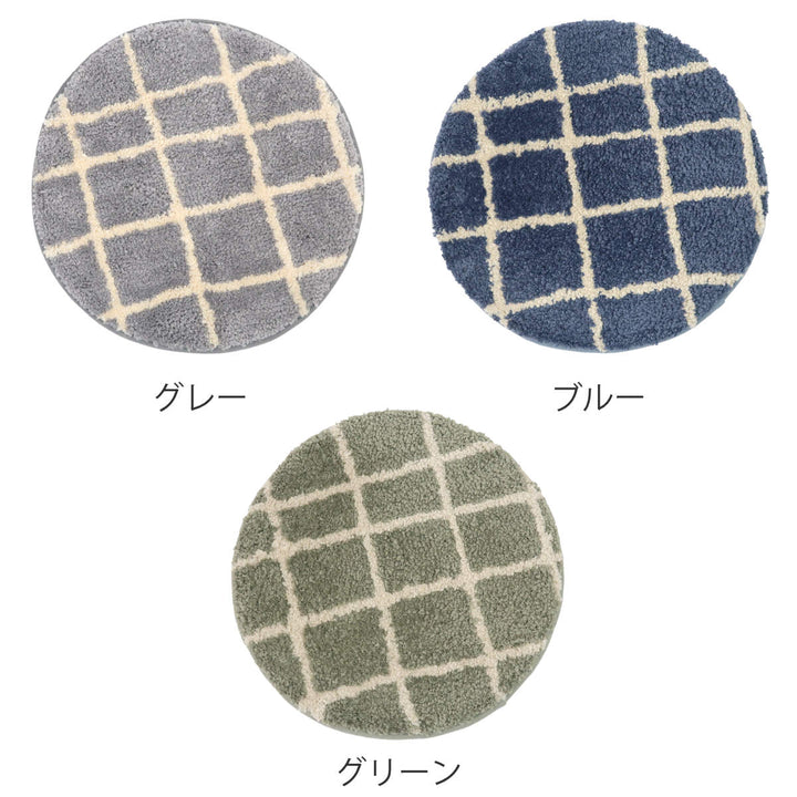 チェアパッドキャンパスタフトチェアパッドチェック洗える