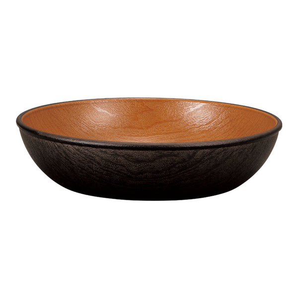 プレート木目ラウンドディッシュナチュール