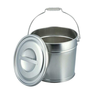 バケツ ステンレス フタ付きバケツ8Ｌ
