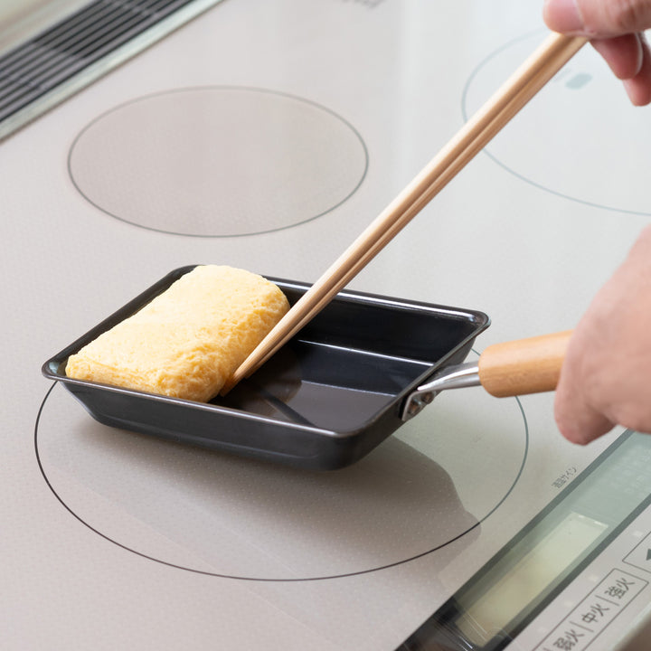 フライパン鉄製玉子焼き器9×13cm鉄炎の技お弁当用玉子焼き器IH対応