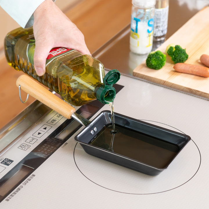 フライパン鉄製玉子焼き器9×13cm鉄炎の技お弁当用玉子焼き器IH対応