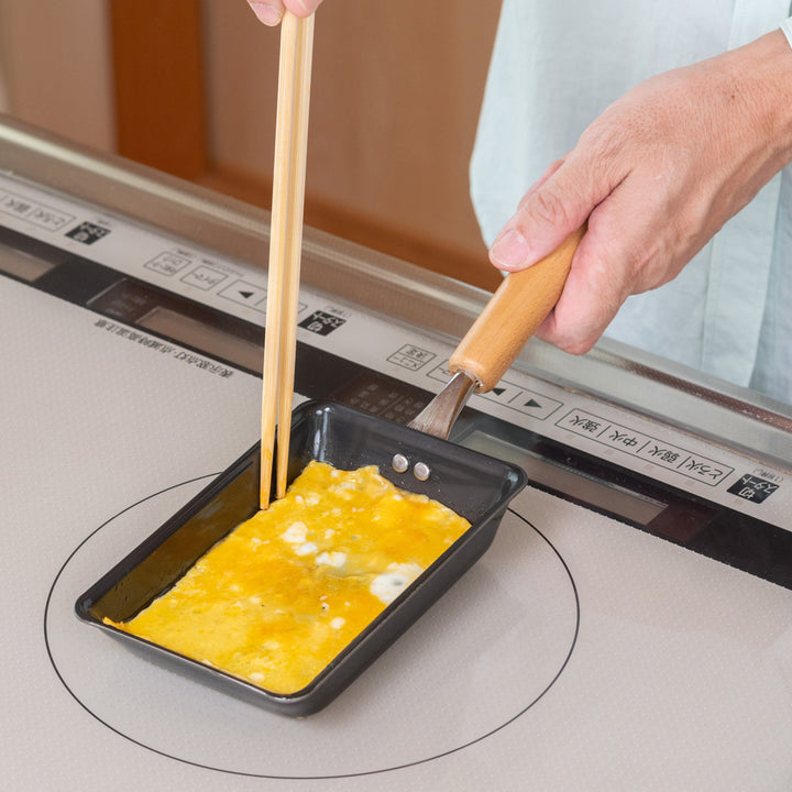 フライパン鉄製玉子焼き器9×13cm鉄炎の技お弁当用玉子焼き器IH対応