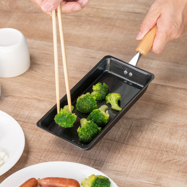 フライパン鉄製玉子焼き器9×17.5cm鉄炎の技IH対応