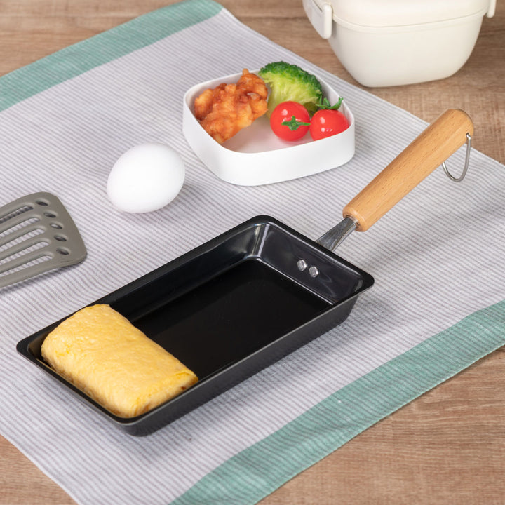 フライパン鉄製玉子焼き器9×17.5cm鉄炎の技IH対応
