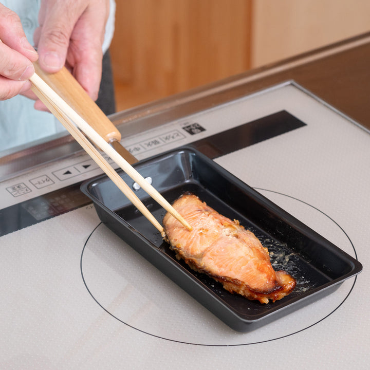 フライパン鉄製玉子焼き器9×17.5cm鉄炎の技IH対応